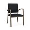 Lesro Newport Guest Chair Metal Frame, Bronze, MD Black Upholstery NP1101 - alternate 1